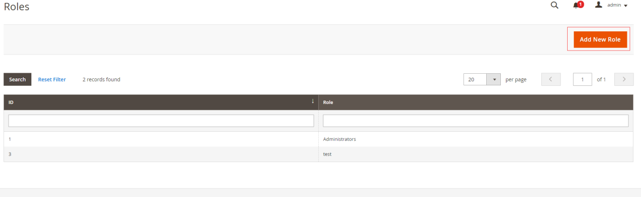 点击Add New Role,建设角色